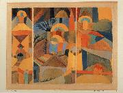 Paul Klee Temple Garden oil on canvas